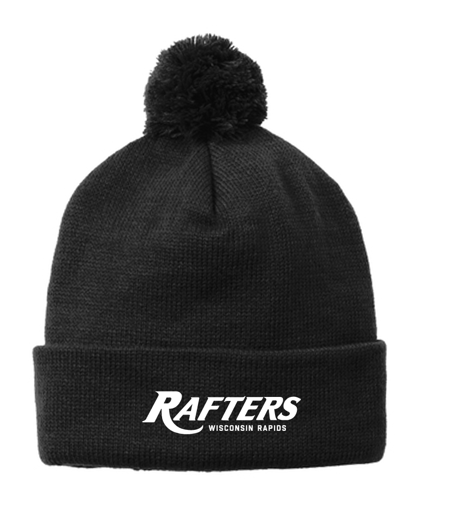 Black Rafters Pom-pom Beanie